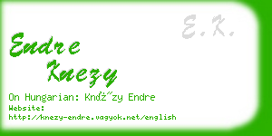 endre knezy business card